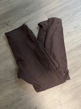 Brown High-Rise Women's Leggings